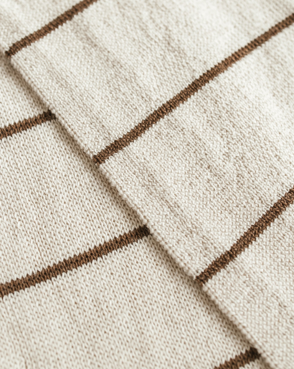 scarf igor - cream/mocha