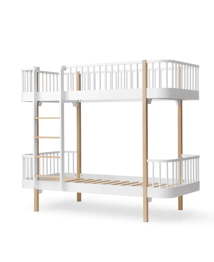 wood original bunk bed - 90x200 cm - white/oak