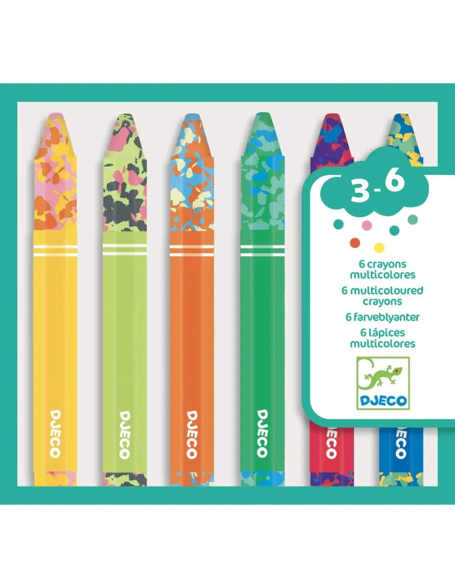 set van 6 mutlicolor wasco's