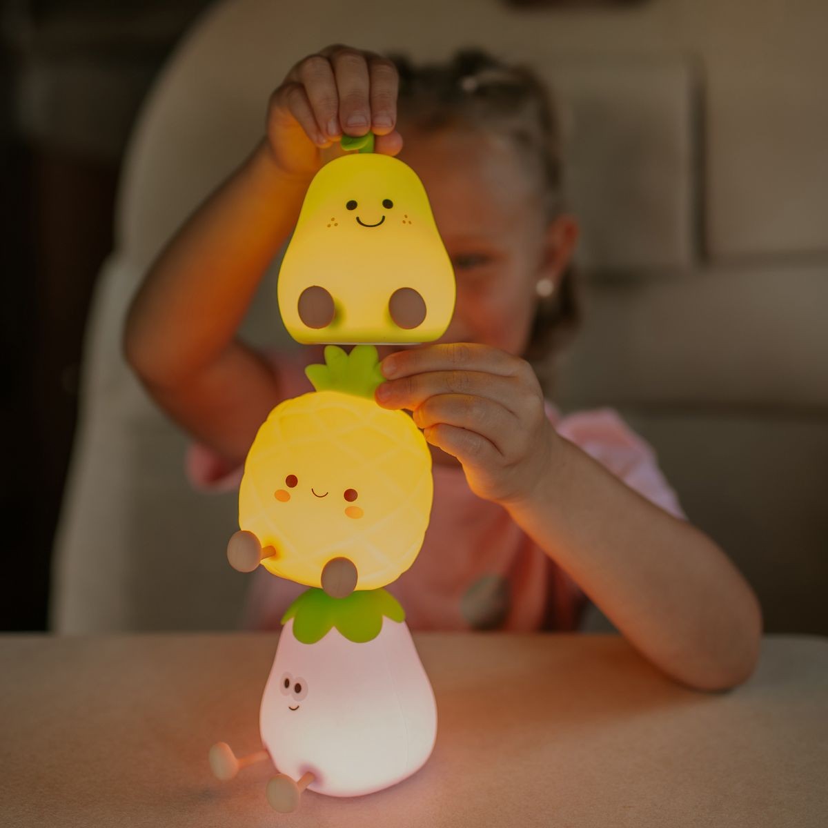 set van 3 fruitlampjes - LED