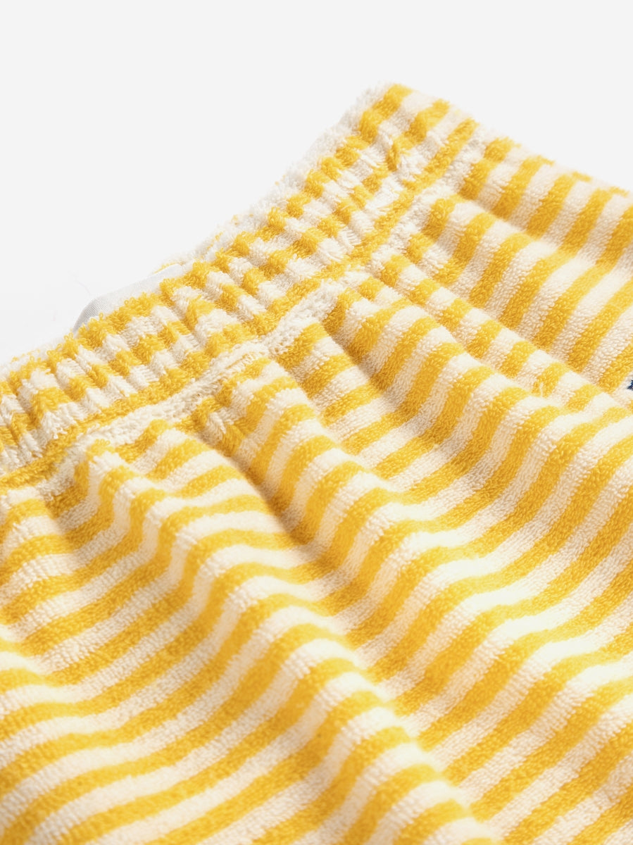 yellow stripes terry pants