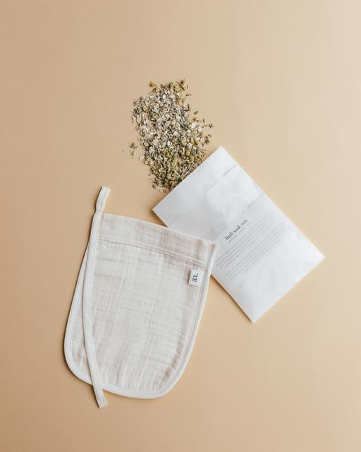 bio washandje met zeepmix