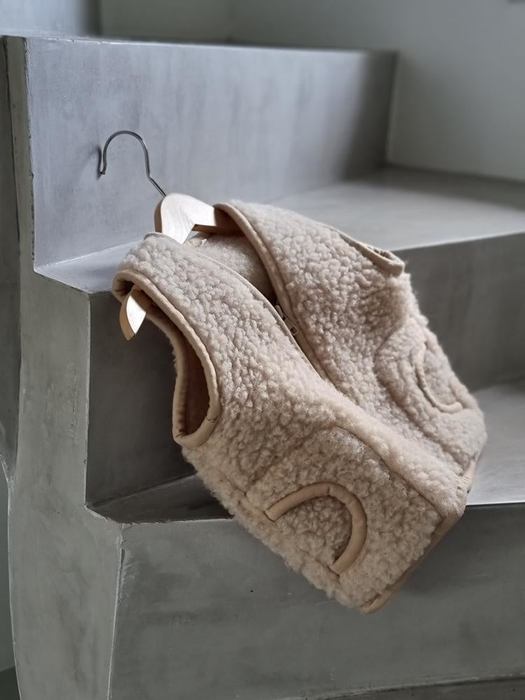 wollen vest - beige