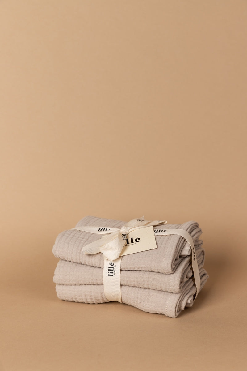 3-pack tetradoeken - beige