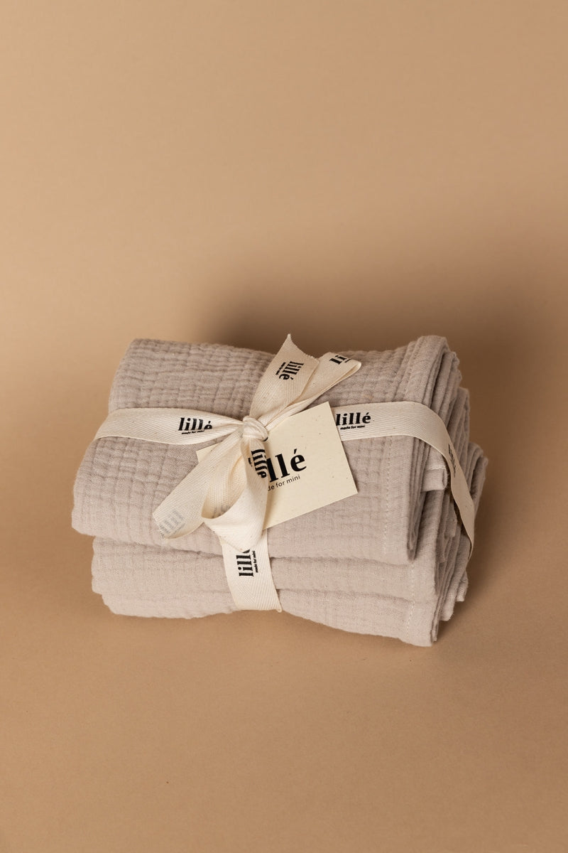 3-pack tetradoeken - beige