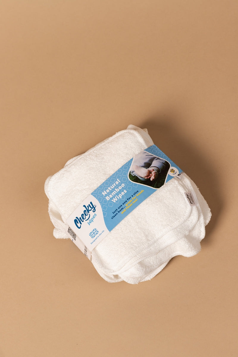 cheeky wipes bamboe doekjes - cream - 25 stuks