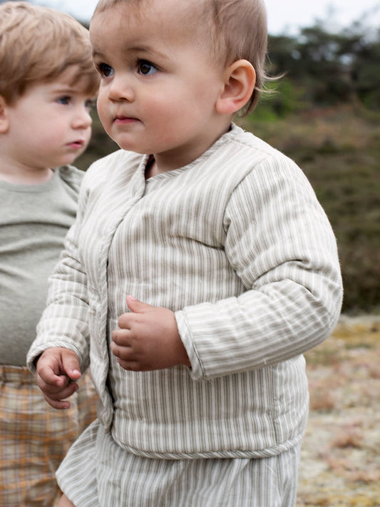 quilted jacket - stripes