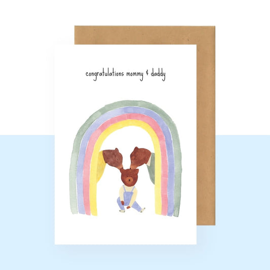 postkaat - mommy and daddy