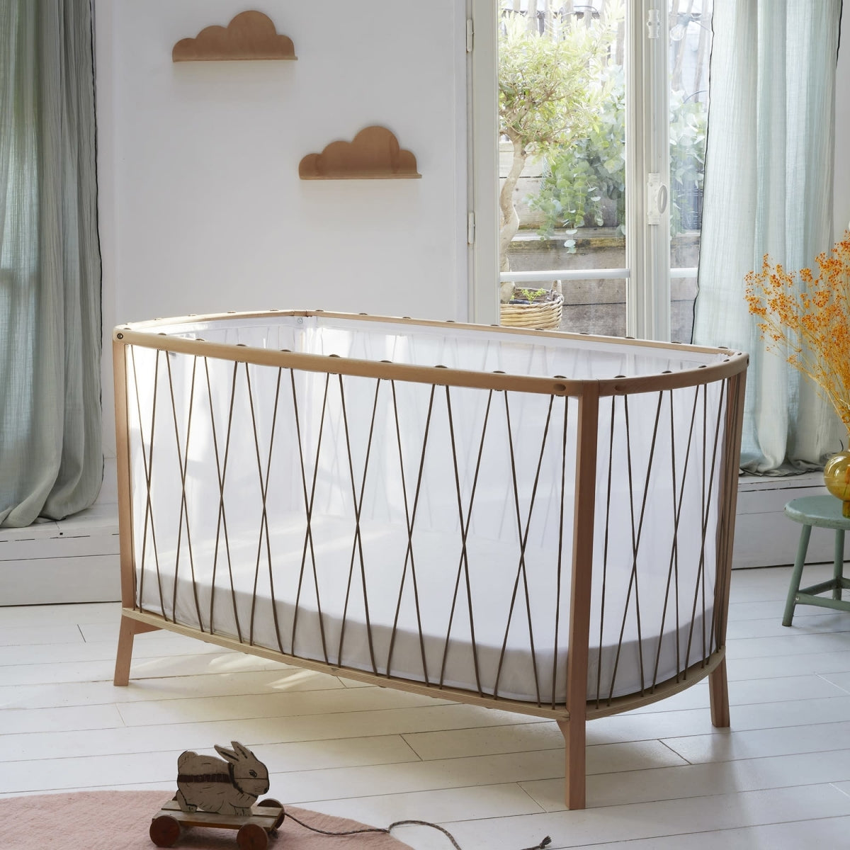 kimi baby bed met matras en topper - desert
