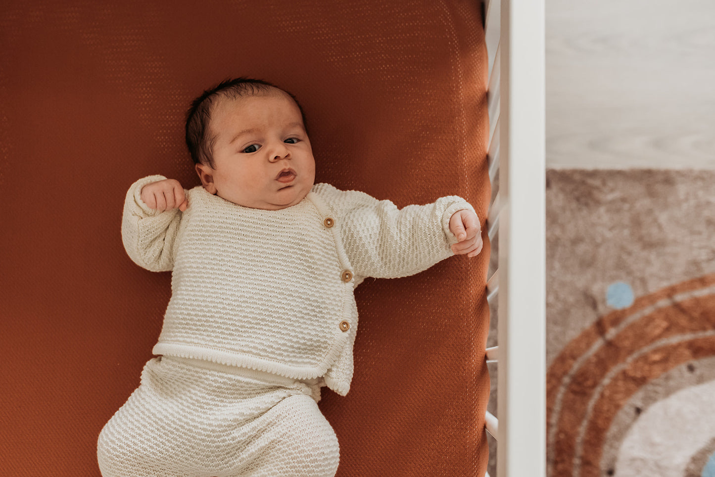 aerosleep hoeslaken 60x120cm - redwood