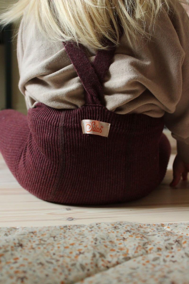 footless cotton tights - fig blend