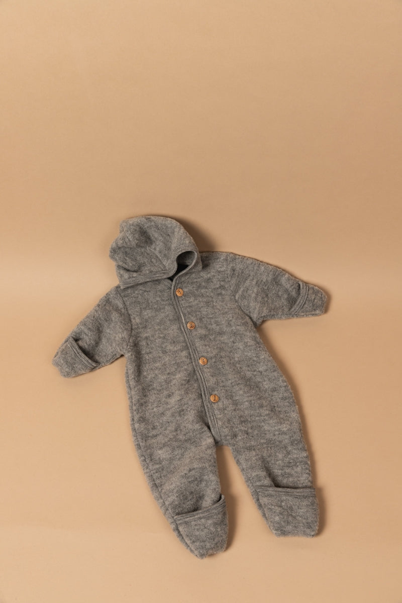 wollen overall - light grey mélange