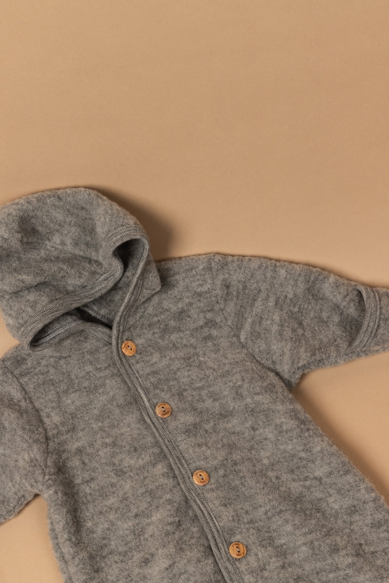 wollen overall - light grey mélange