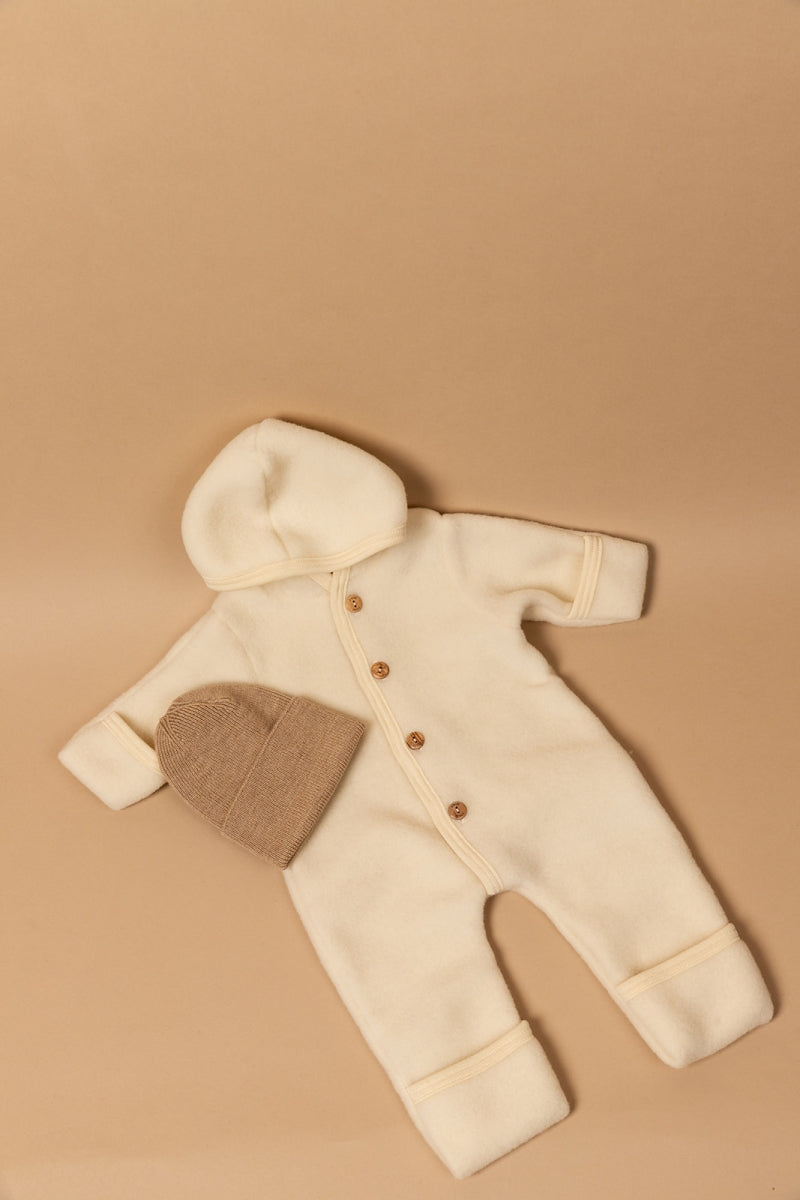 wollen overall - natural