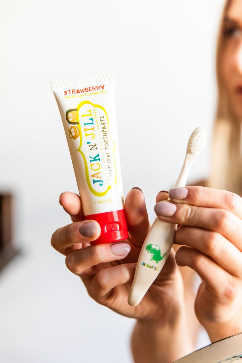 natuurlijke tandpasta - aardbei