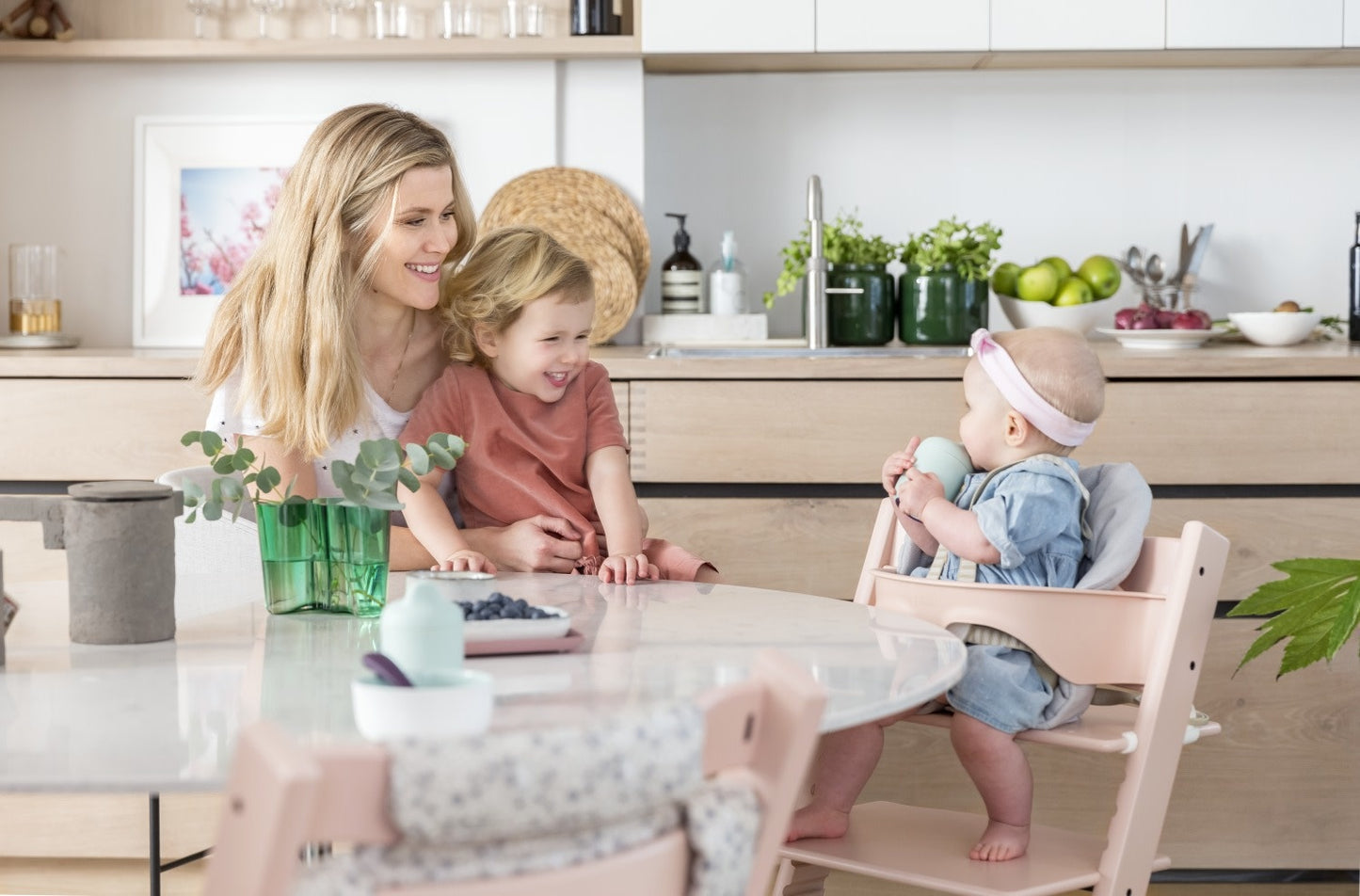 tripp trapp baby set - serene pink