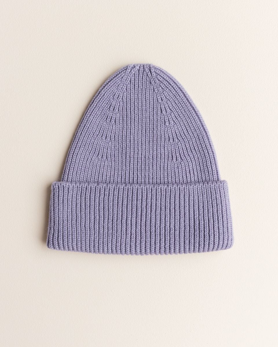 beanie fonzie lilac - kids