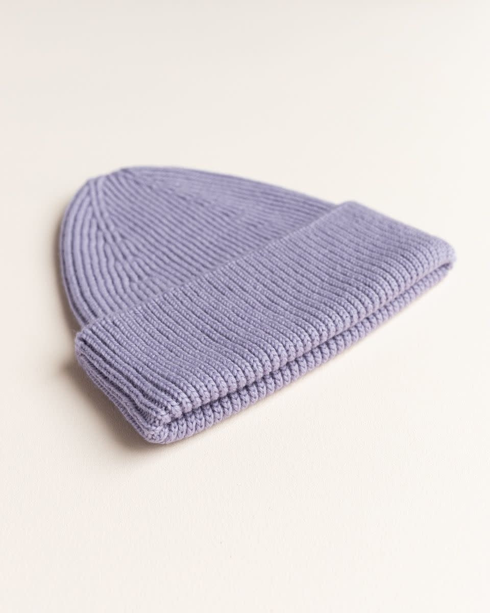 beanie fonzie lilac - kids