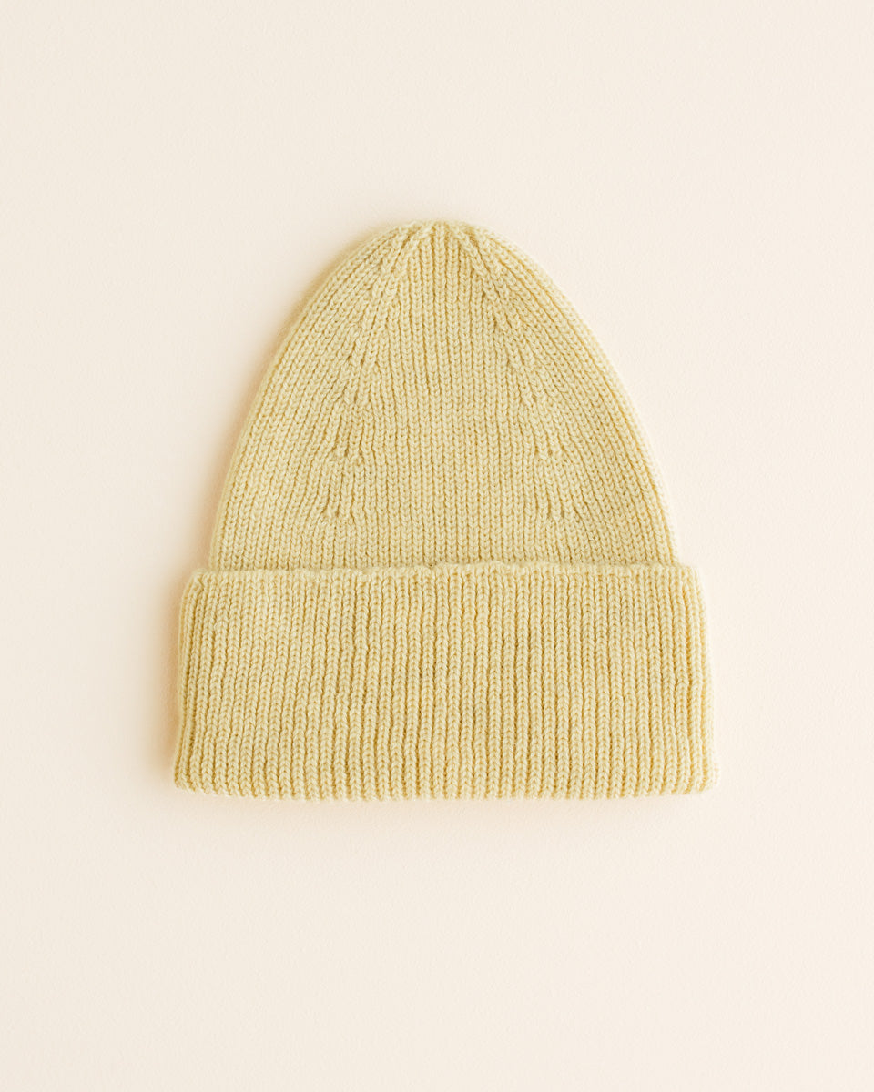 beanie fonzie light yellow - kids