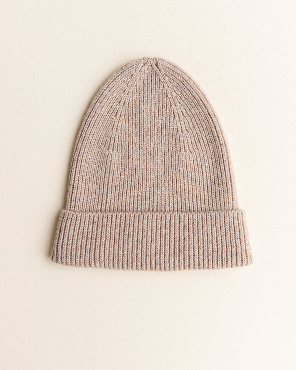 beanie fonzie - adult - sand