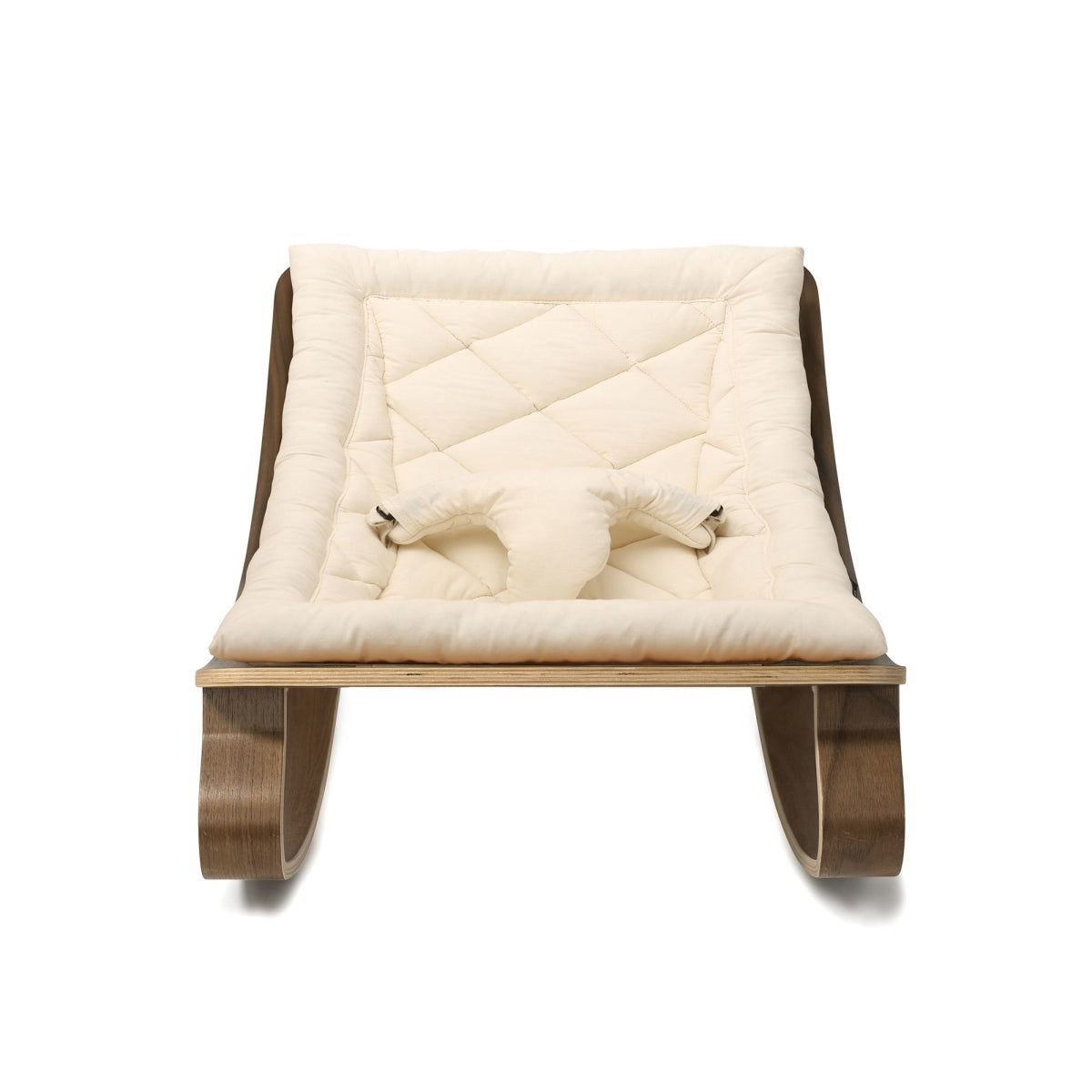 levo rocker - walnut - organic white