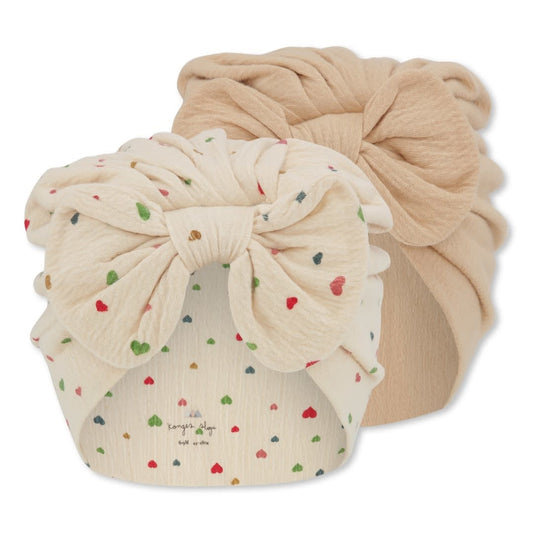 set chleo bambi bonnets - multi hearts