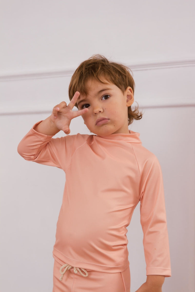 nella rash shirt - apricot