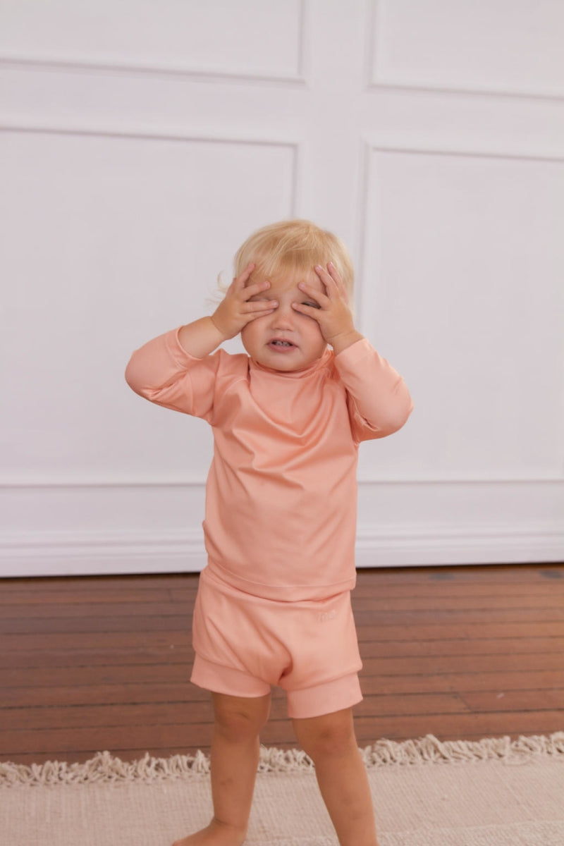 nella rash shirt - apricot