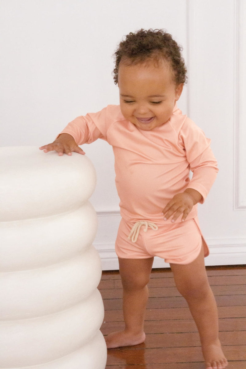 nella rash shirt - apricot