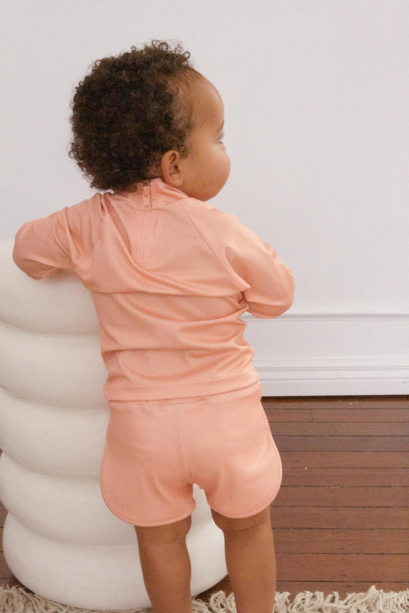 nella rash shirt - apricot