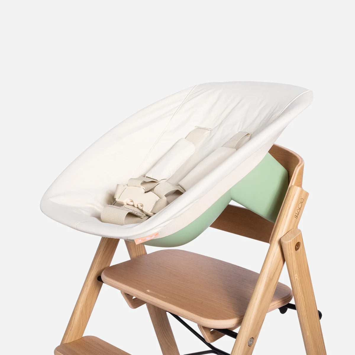 newborn seat voor kaos eetstoel - cream / fish net green