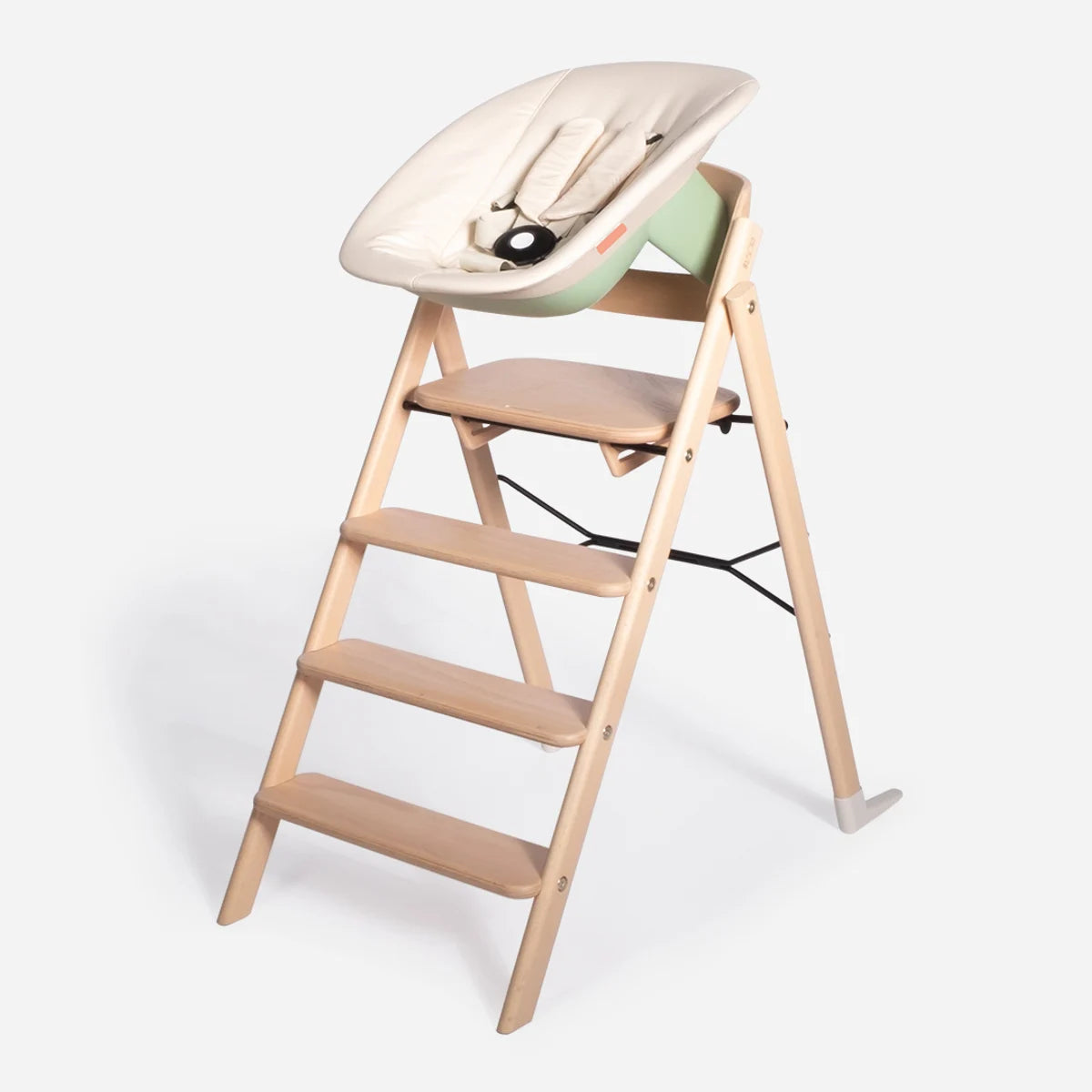 newborn seat voor kaos eetstoel - cream / fish net green