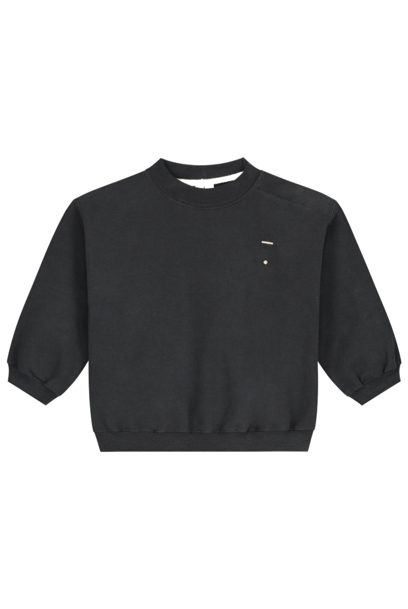 baby dropped shoulder sweater - nearly black