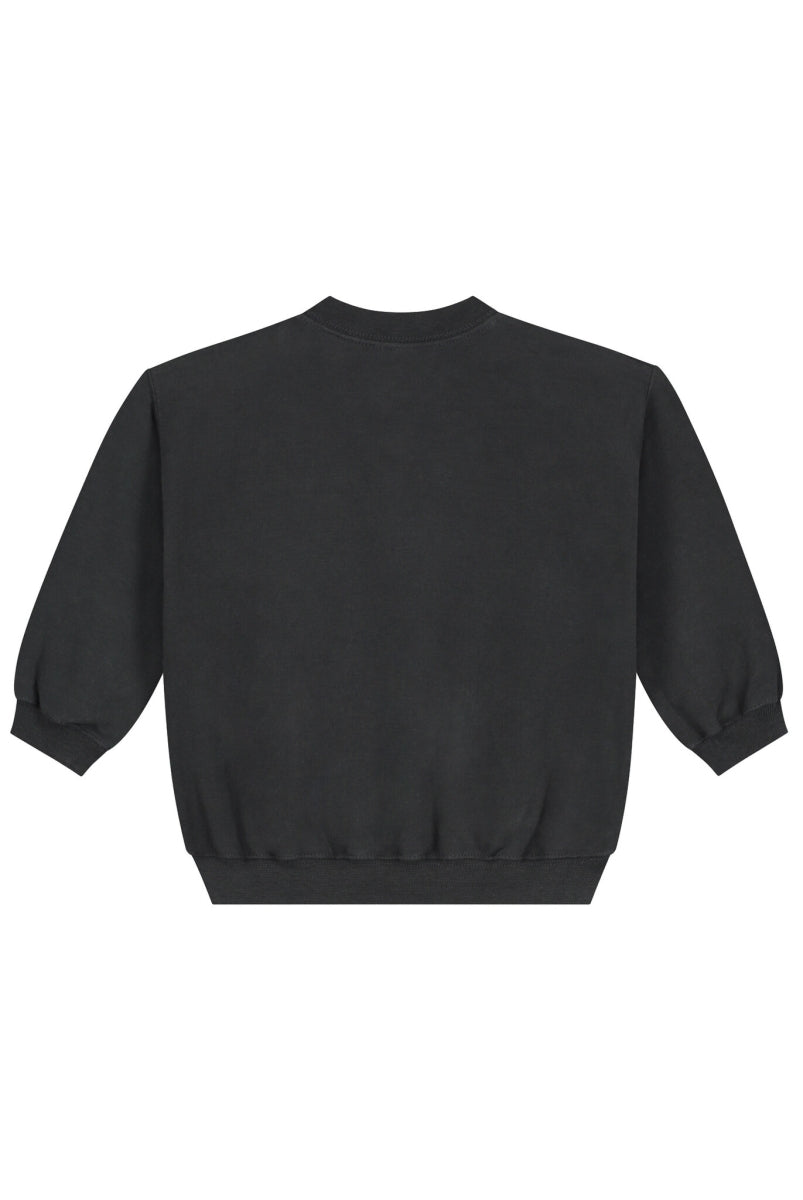 baby dropped shoulder sweater - nearly black