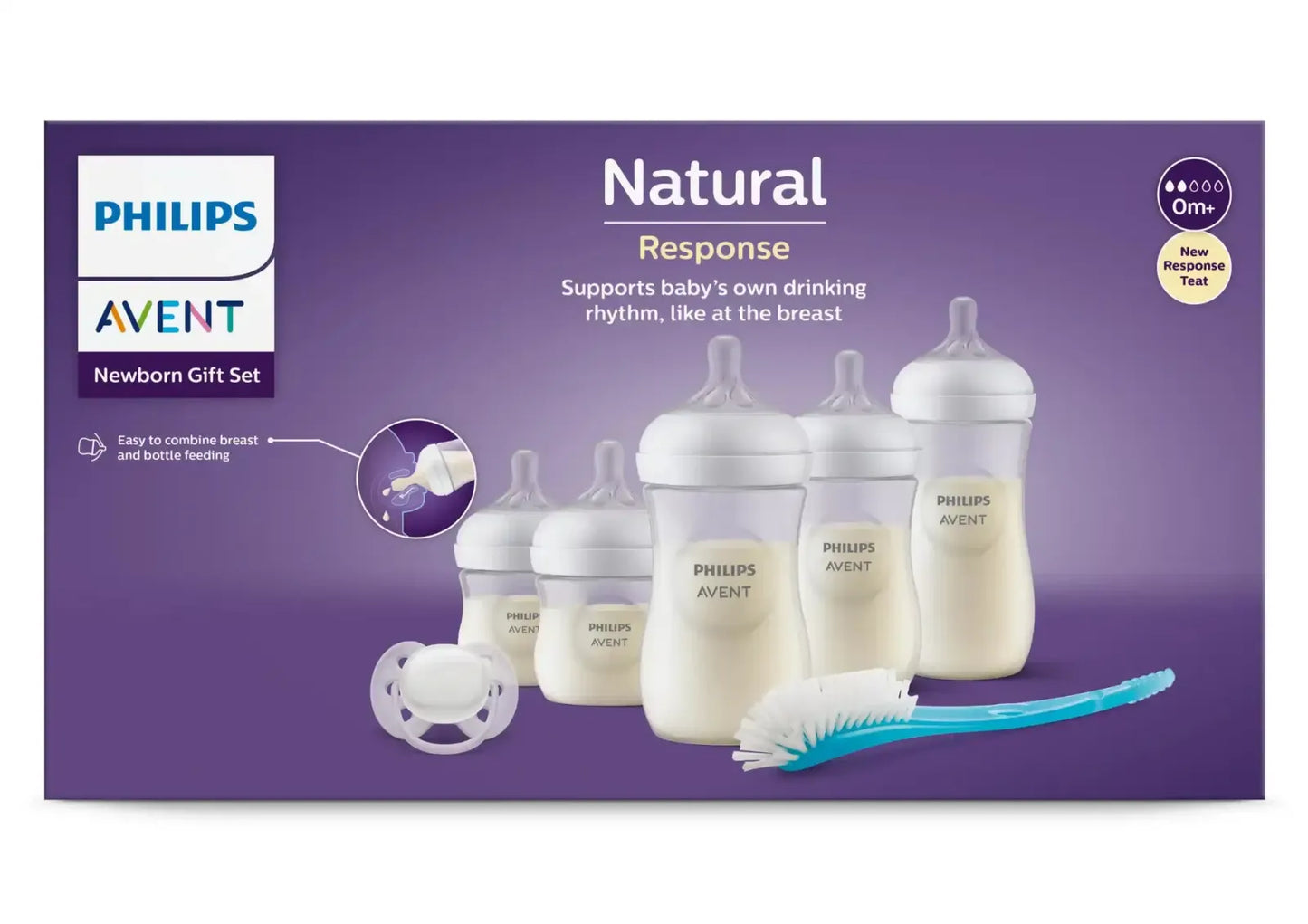 natural 3.0 starterset met extra fles & flessenborstel - set van 5 flessen