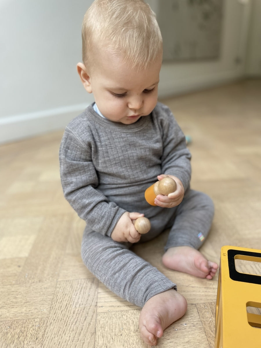 legging - sesame - 100% wol