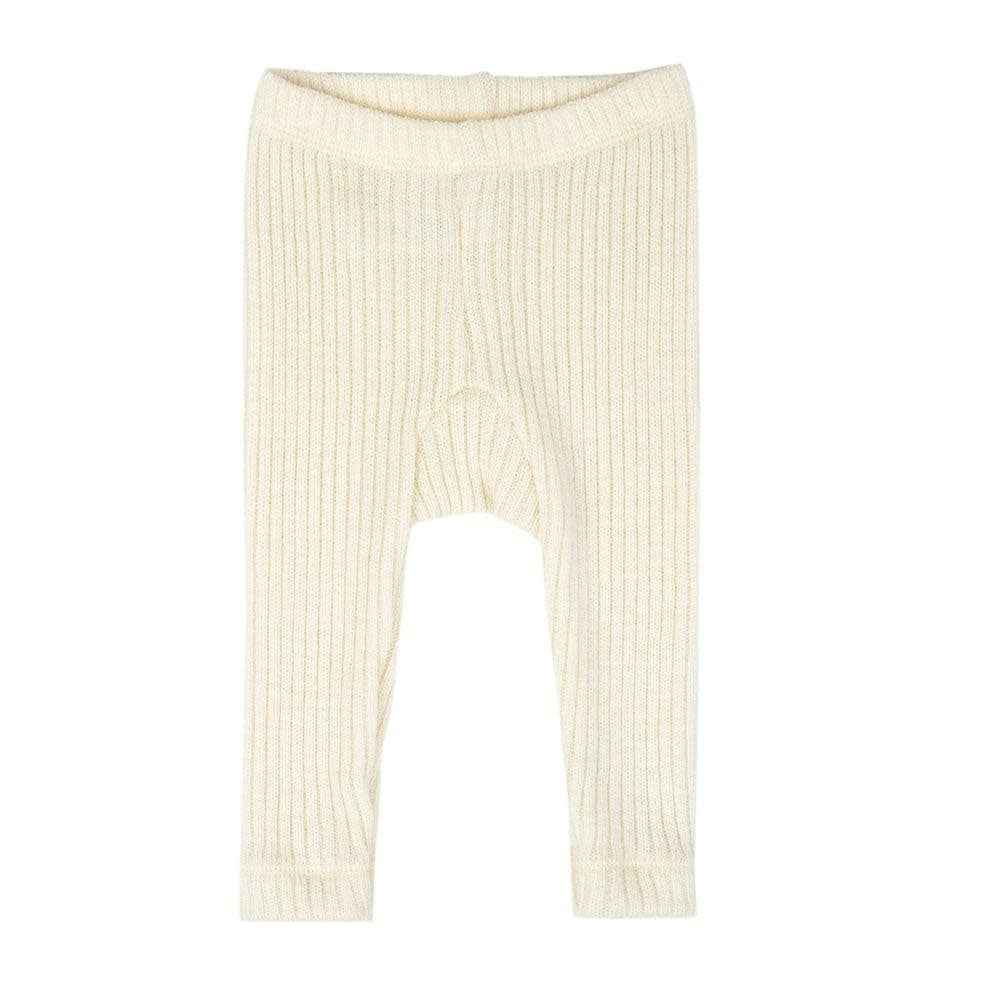 rib baby pants - natural - 100% wol