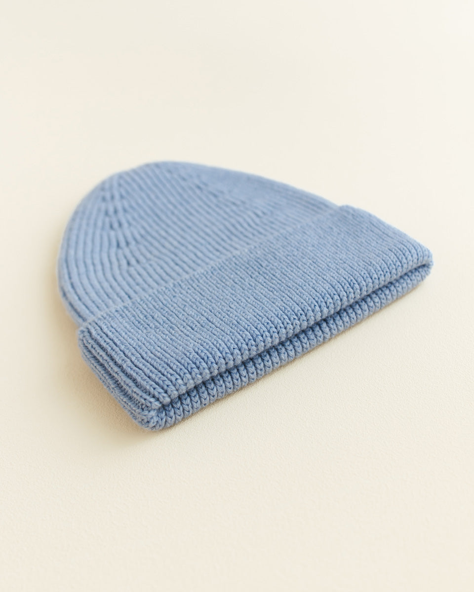 beanie fonzie light blue - kids