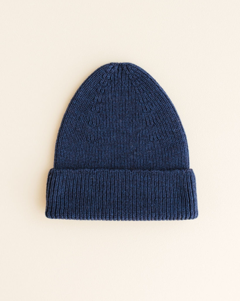 beanie fonzie - adult - blue