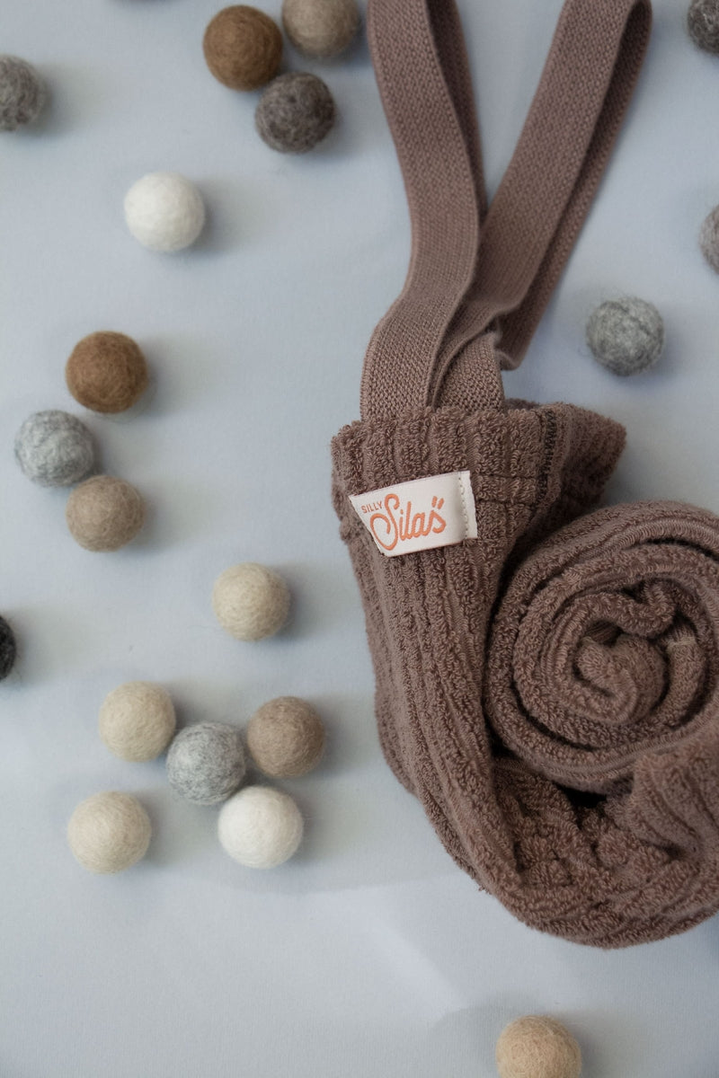 footed granny tights - granola