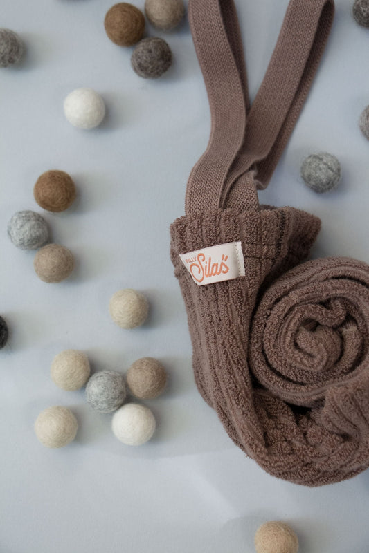 footed granny tights - granola