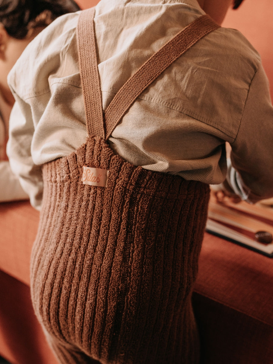 footed granny tights - granola