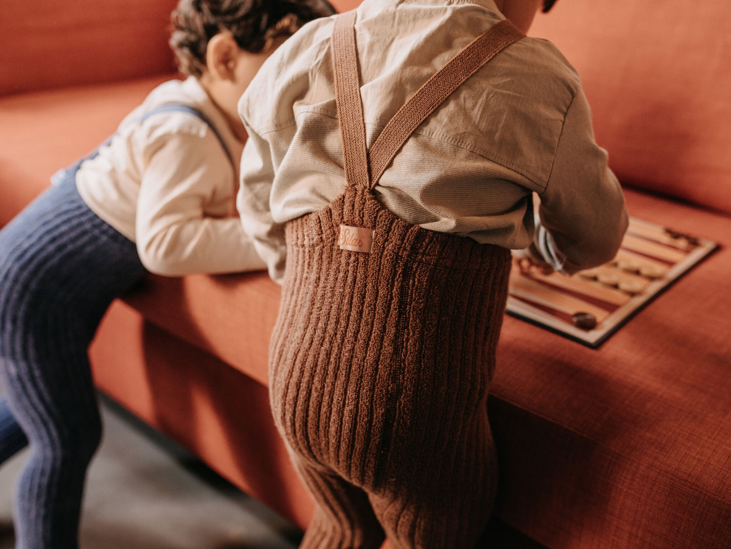 footed granny tights - granola