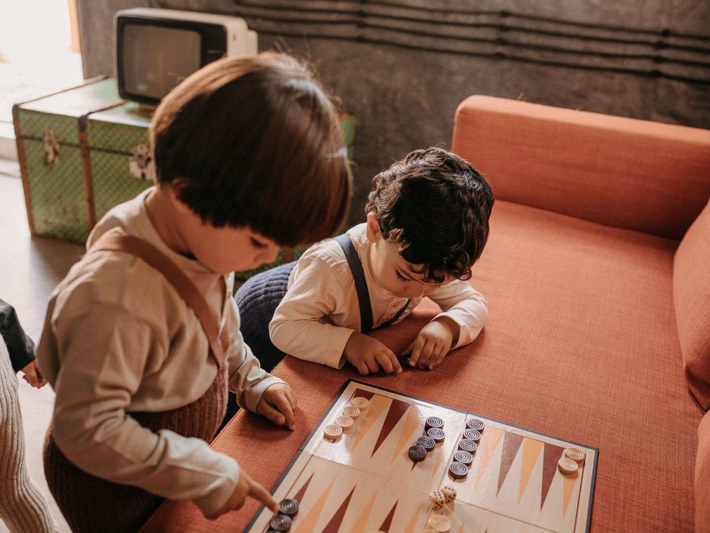 footed granny tights - granola