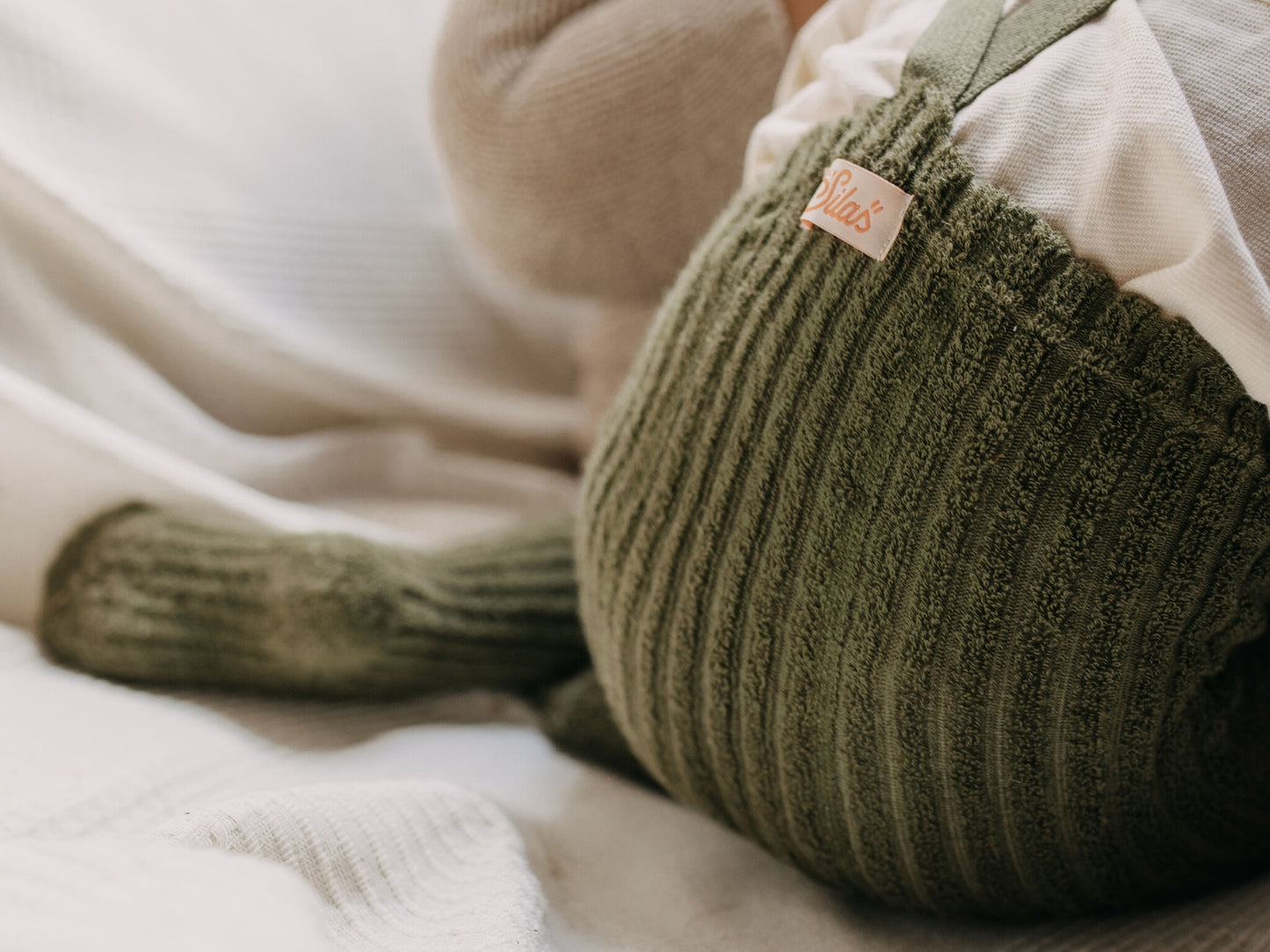 footed granny tights - olive