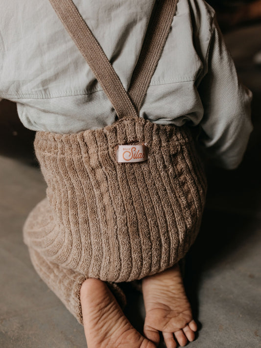 footless granny cotton tights - peanut blend