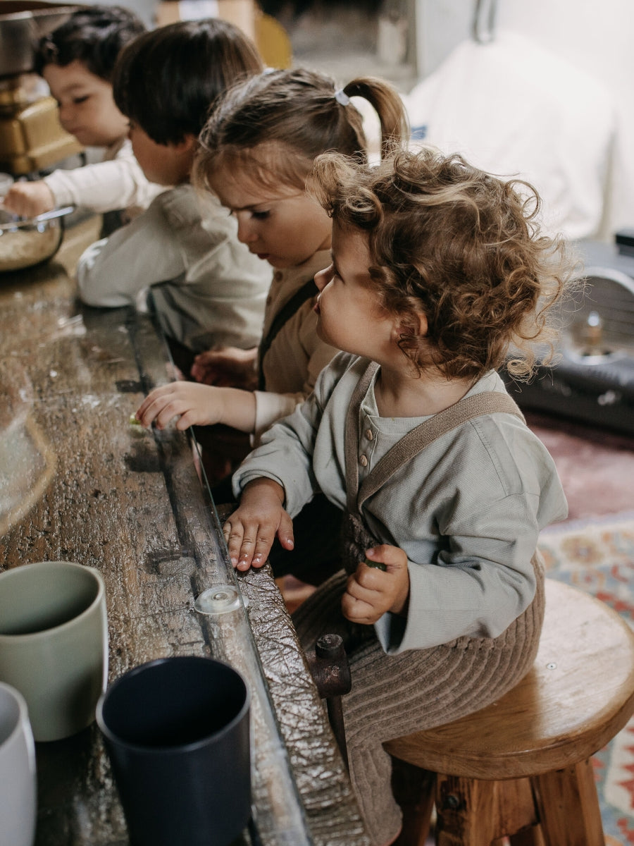 footless granny cotton tights - peanut blend