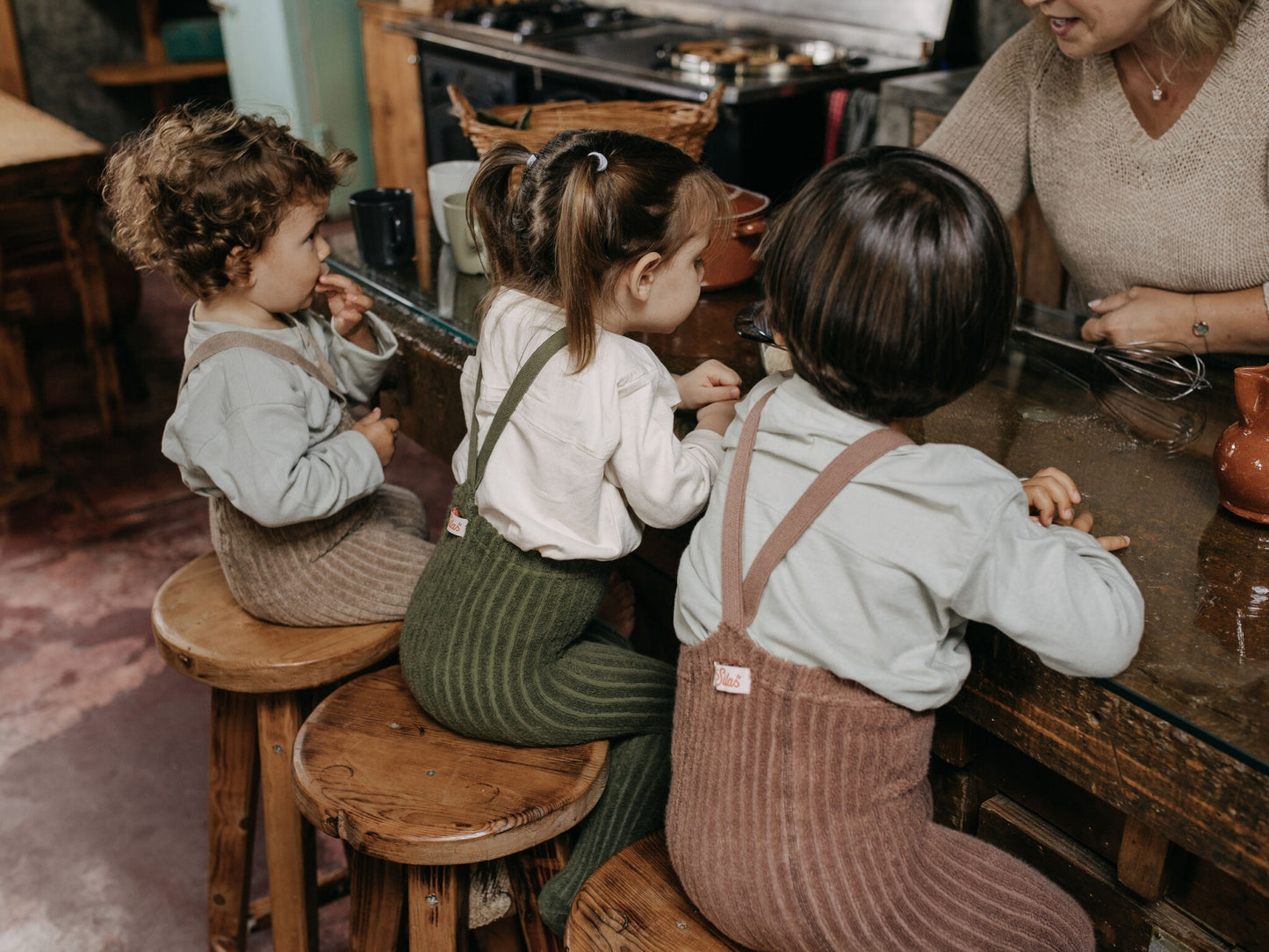 footless granny cotton tights - peanut blend