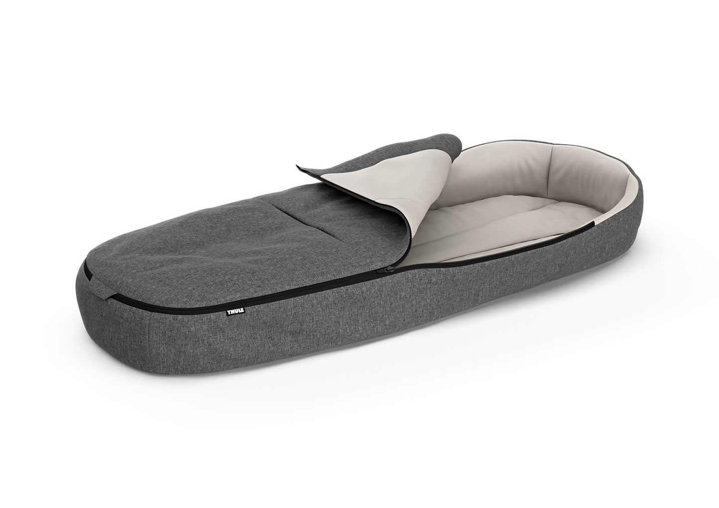 voetenzak voor thule - grey melange