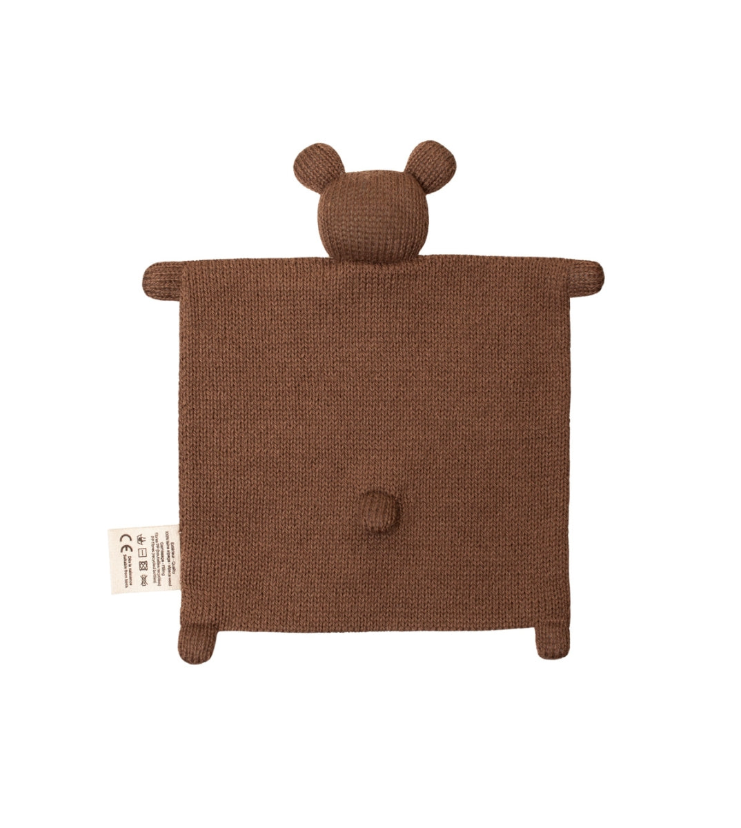 knuffeldoekje merinowol - teddy bruin